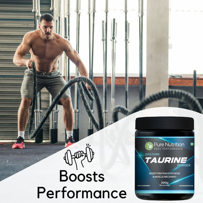 L-Taurine Powder 200g, Amino Acid Supplement | Support Muscle Recovery & Improve Performance