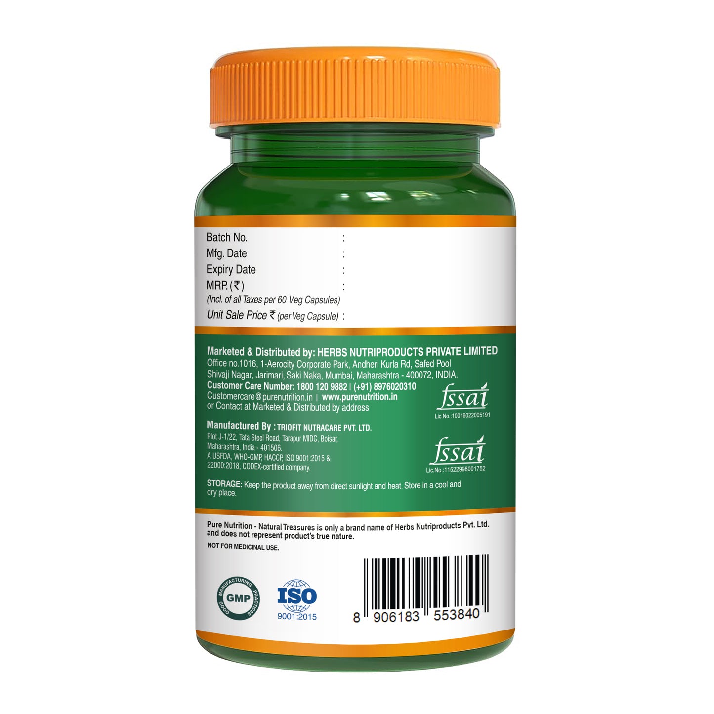 Pure Nutrition Lycopene Extract | 3000 mcg | 60 Veg Capsules