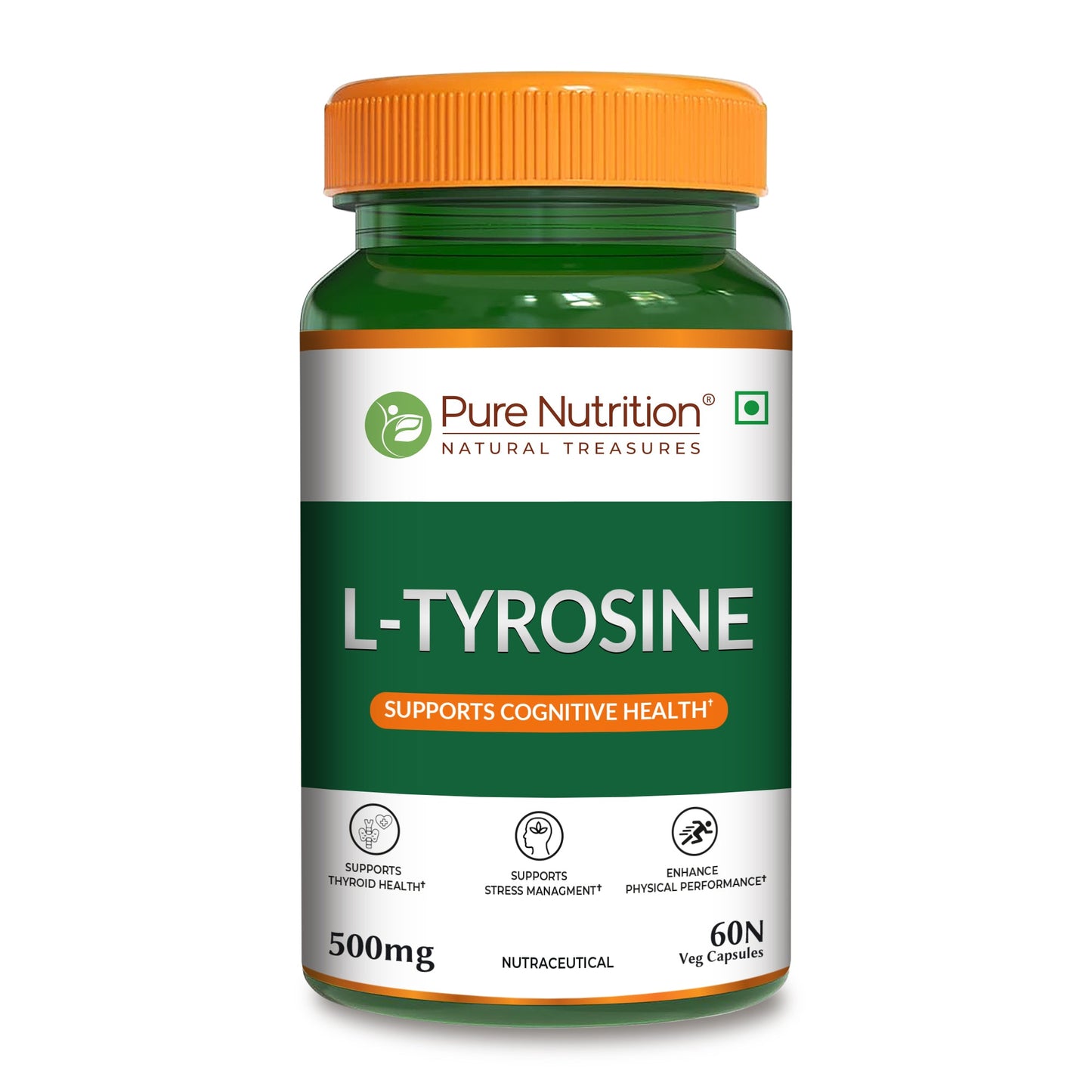 Pure Nutrition L-Tyrosine 500 mg Veg Capsules