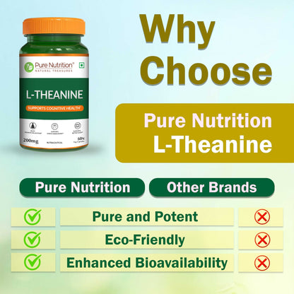 Pure Nutrition L-Theanine Capsules 200mg