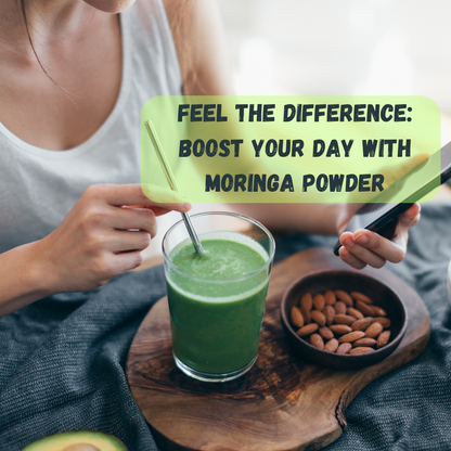 Organic Moringa Powder - 227g | 100% Pure and Natural | Supports Energy, Immunity, and Overall Wellness