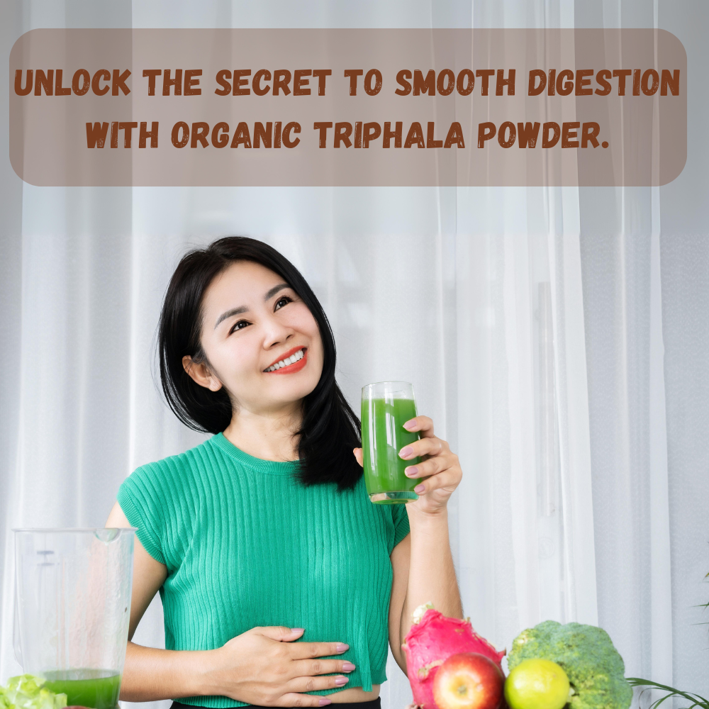 Organic Triphala Powder - 227g | 100% Pure and Natural | Supports Digestion, Detoxification, and Overall Wellness