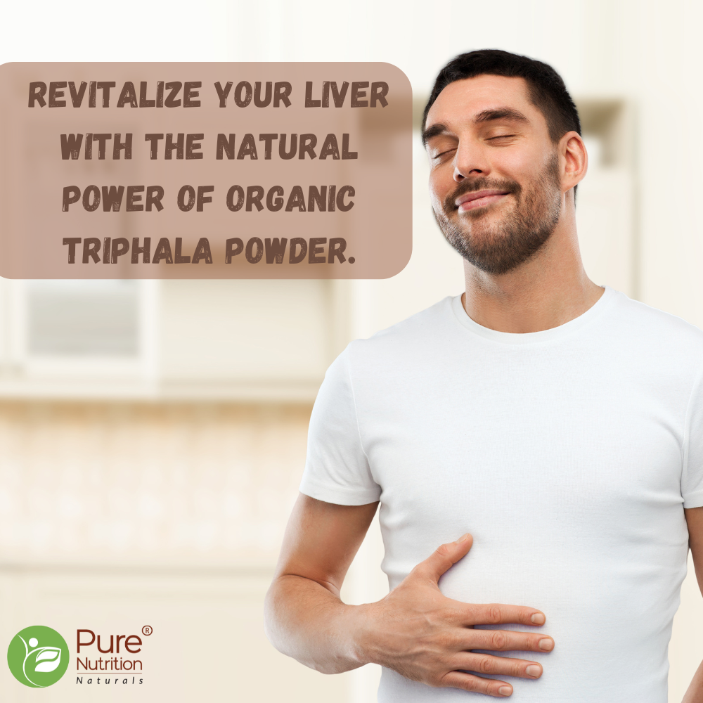 Organic Triphala Powder - 227g | 100% Pure and Natural | Supports Digestion, Detoxification, and Overall Wellness