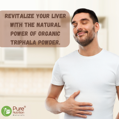 Organic Triphala Powder - 227g | 100% Pure and Natural | Supports Digestion, Detoxification, and Overall Wellness