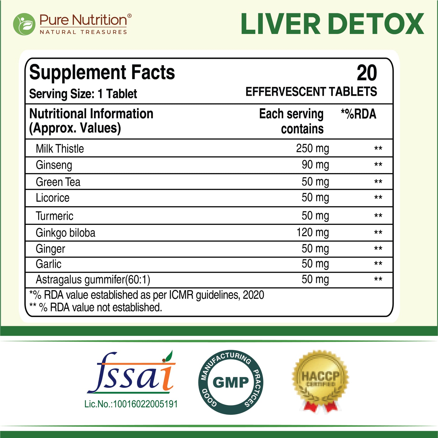 Liver Detox Supplement - 20 Vegetarian Capsules | Supports Liver Health, Detoxification, and Overall Wellness