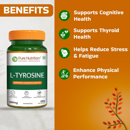 Pure Nutrition L-Tyrosine 500 mg Veg Capsules
