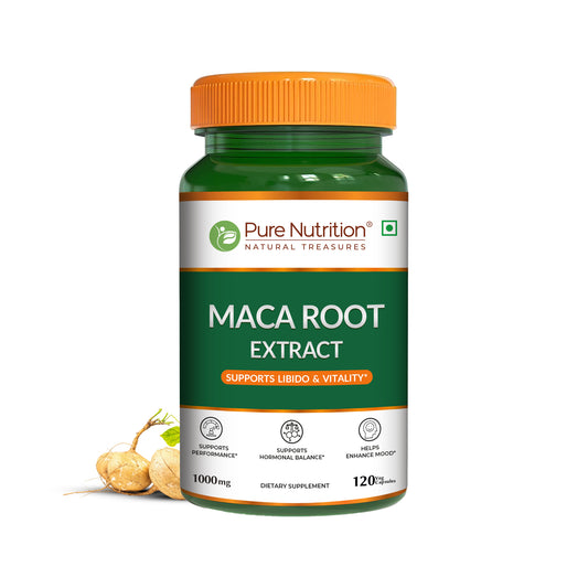 Maca Root Capsules 1000mg | Peruvian Maca Extract | 120 Veg Capsules