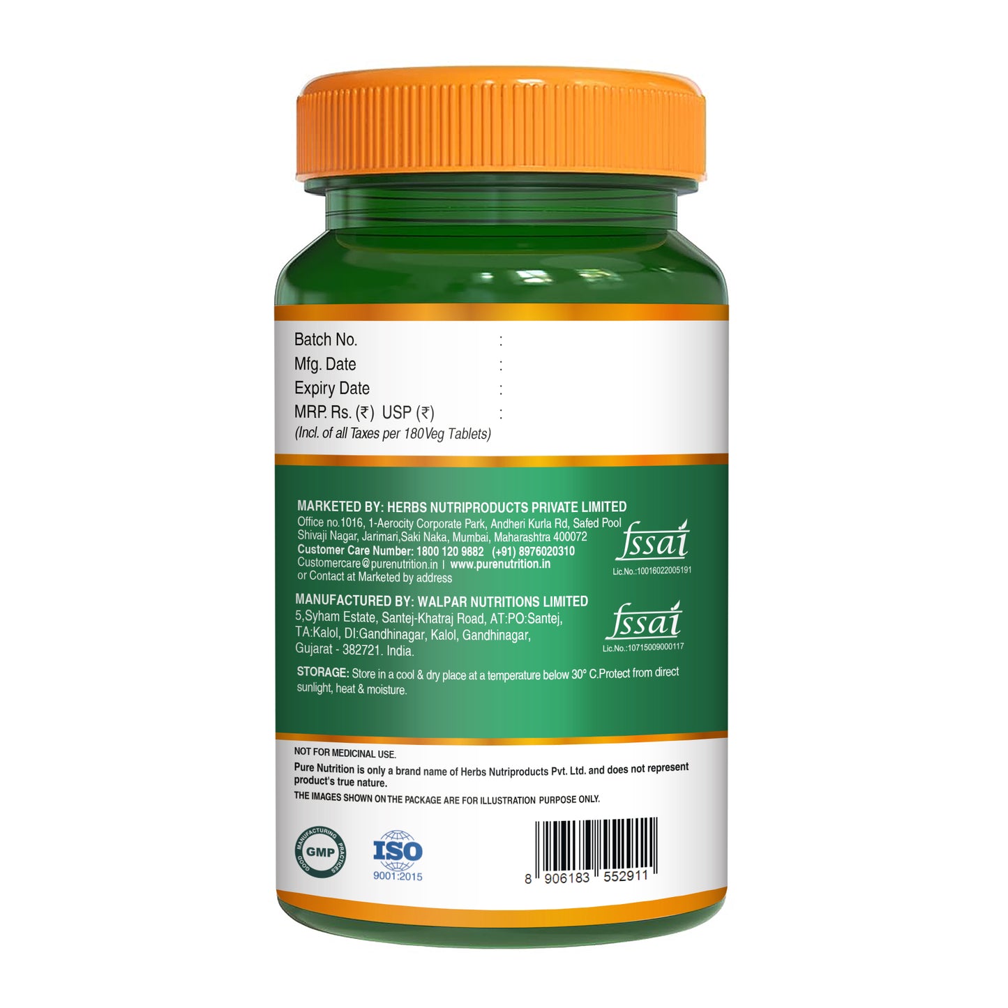 Pure Nutrition Multivitamin with Probiotics & Ginseng – 180 Tablets