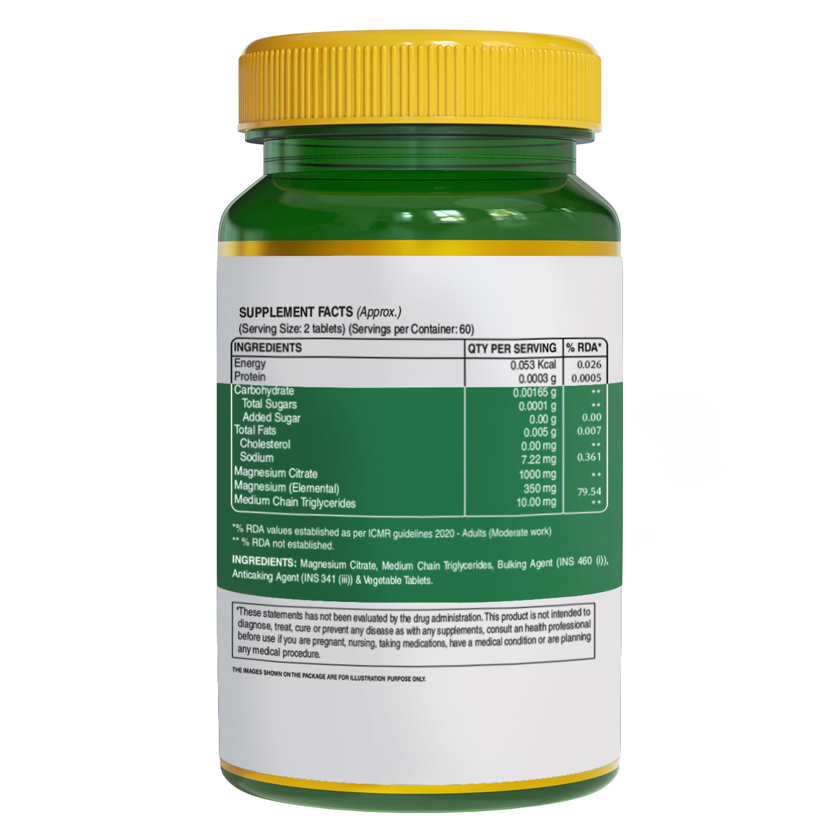 Magnesium Citrate 120 Tabs Pn 2.0 - Supports Digestion & Reduces Muscle Cramps