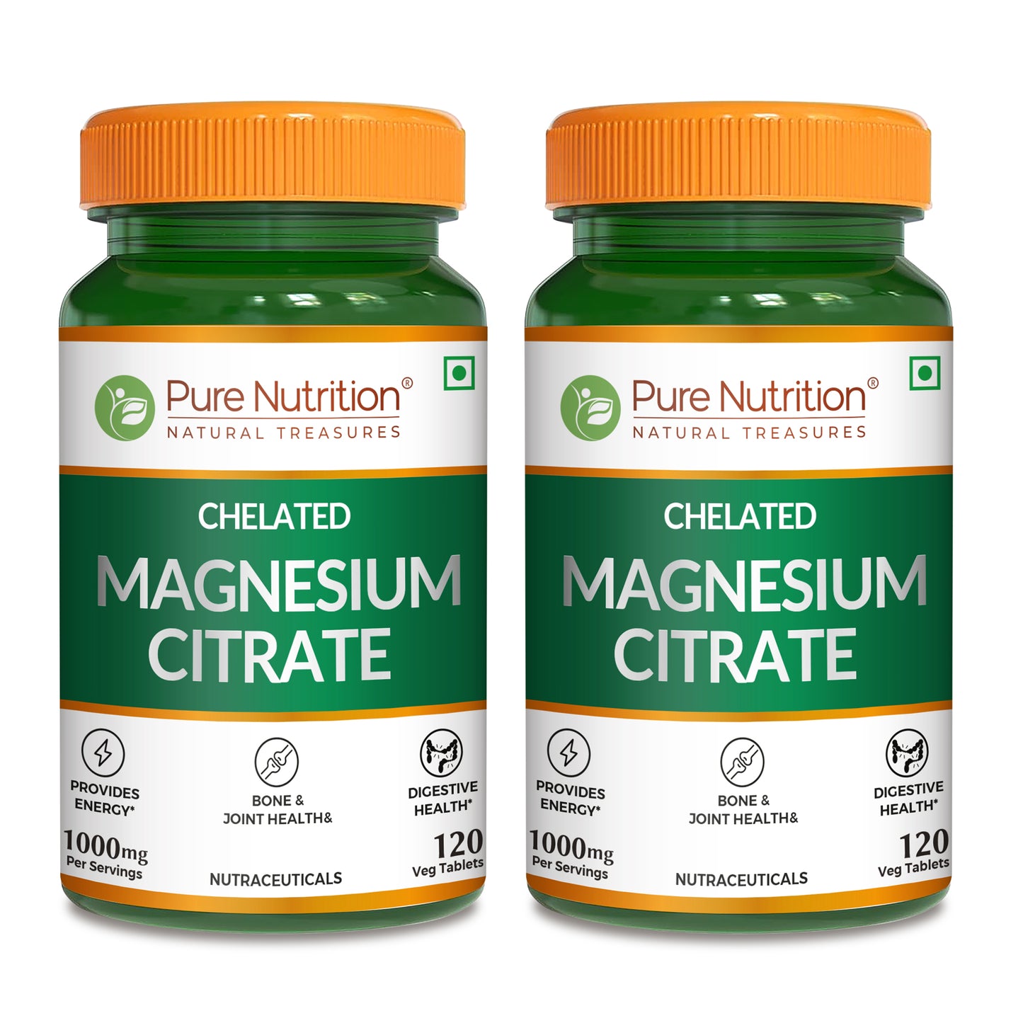 Magnesium Citrate - 120 Tablets | Supports Digestion and Reduces Muscle Cramps