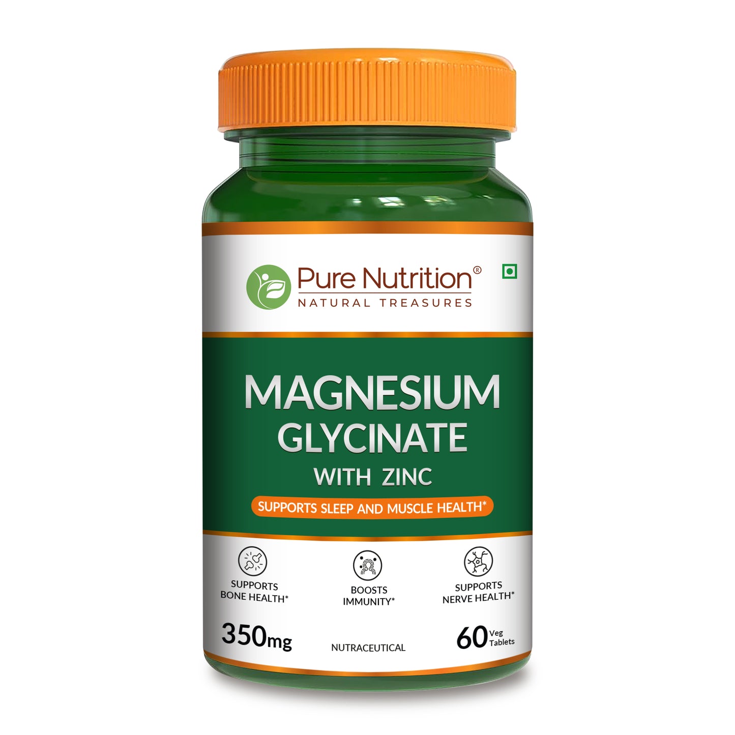 Magnesium Glycinate with Zinc Tablets | Sleep Support, Muscle Relaxation & Bone Health