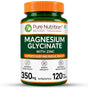 Magnesium Glycinate 350mg with Zinc Capsules | Sleep Support, Stress Relief & Bone Health | 120 Capsules