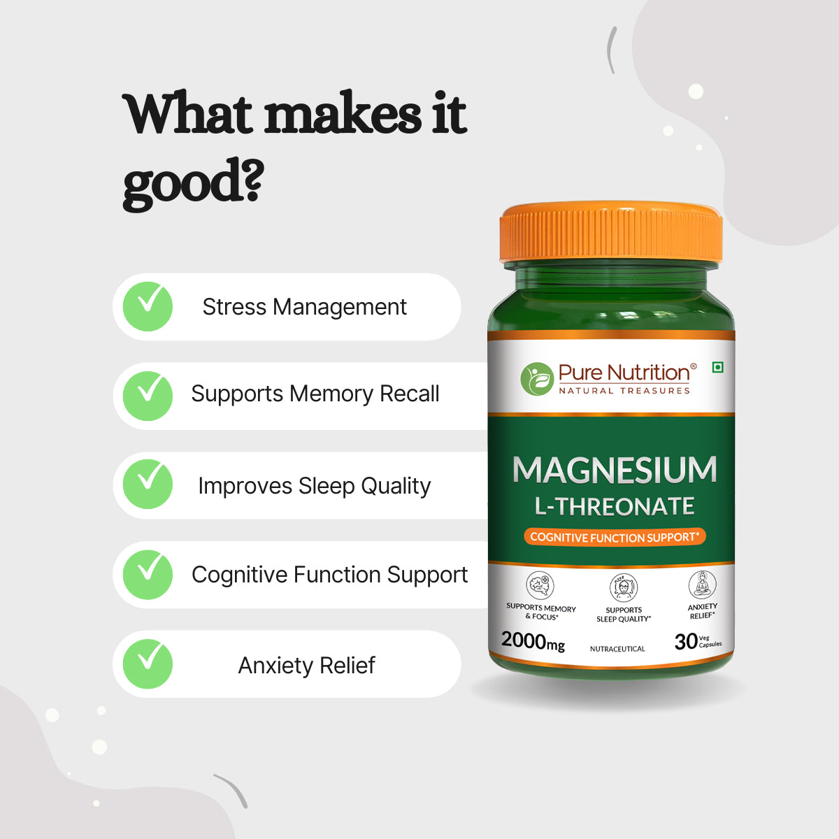 Pure Nutrition Magnesium L-Threonate