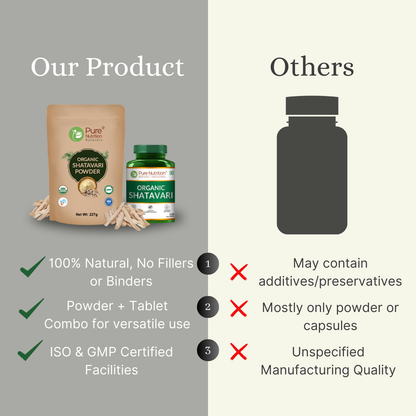 Pure Nutrition Moringa Powder (227g) + Moringa Tablets (120 Tablets) | Plant-Based Nutritional Combo