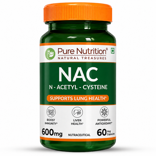 NAC 600mg | N-Acetyl Cysteine Capsules | Antioxidant Support Formula | 60 Veg Tablets