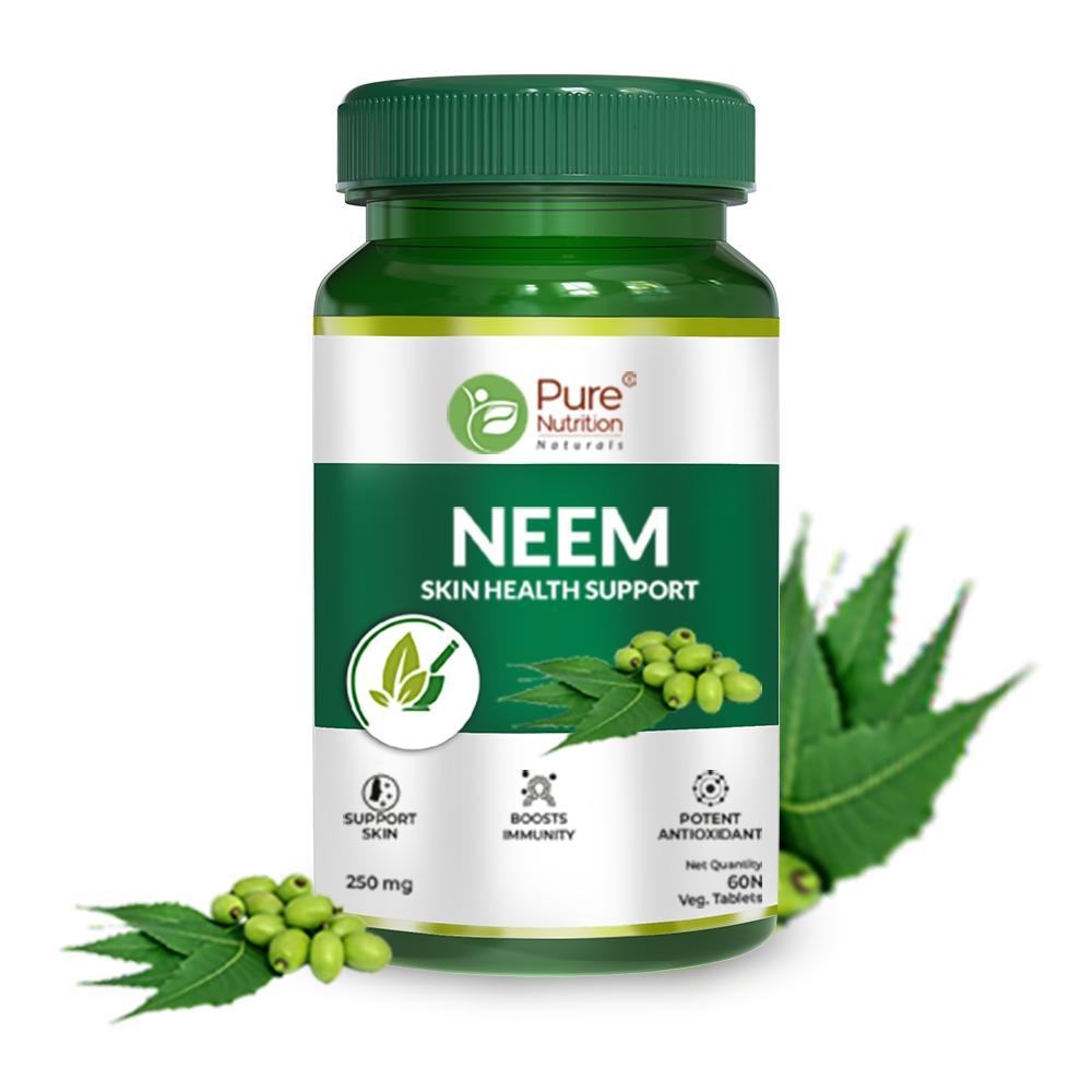 Neem Extract Tablet - 60 Vegetarian Tablets | Supports Healthy Skin and Boosts Immunity