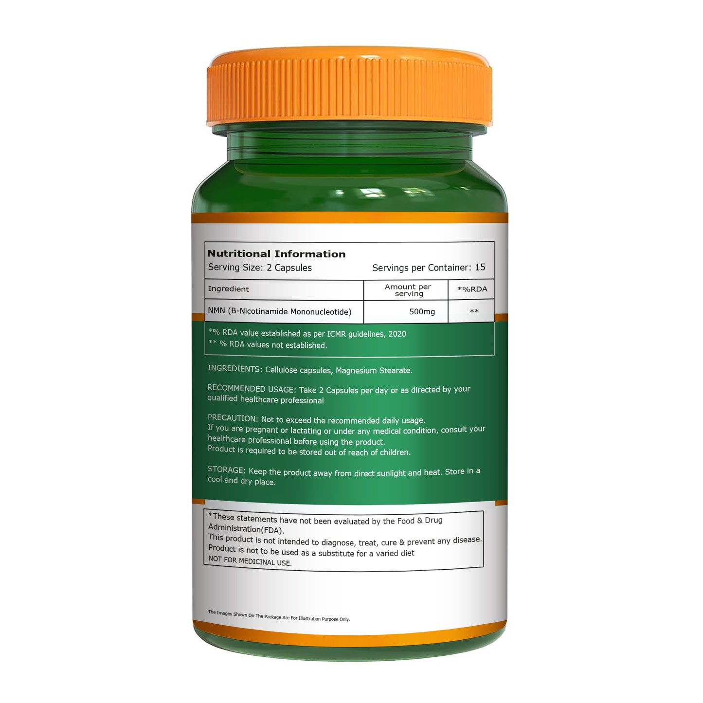 Pure Nutrition NMN Supplement 500mg (30 Capsules)