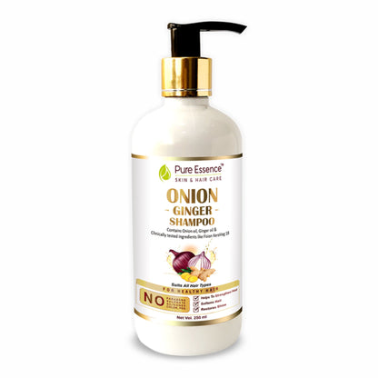 Onion Ginger Shampoo - 250ml | Promotes Healthy Scalp and Hair Growth