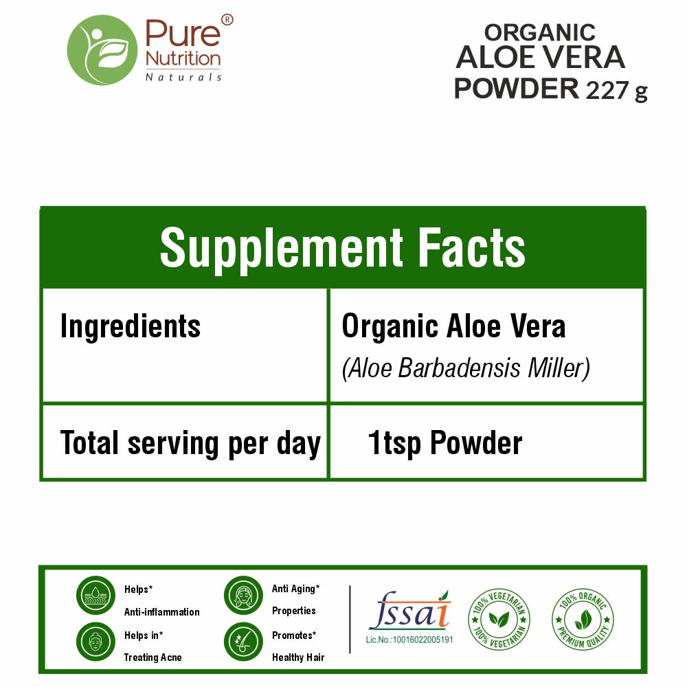 Organic Aloe Vera Powder