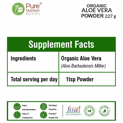Organic Aloe Vera Powder