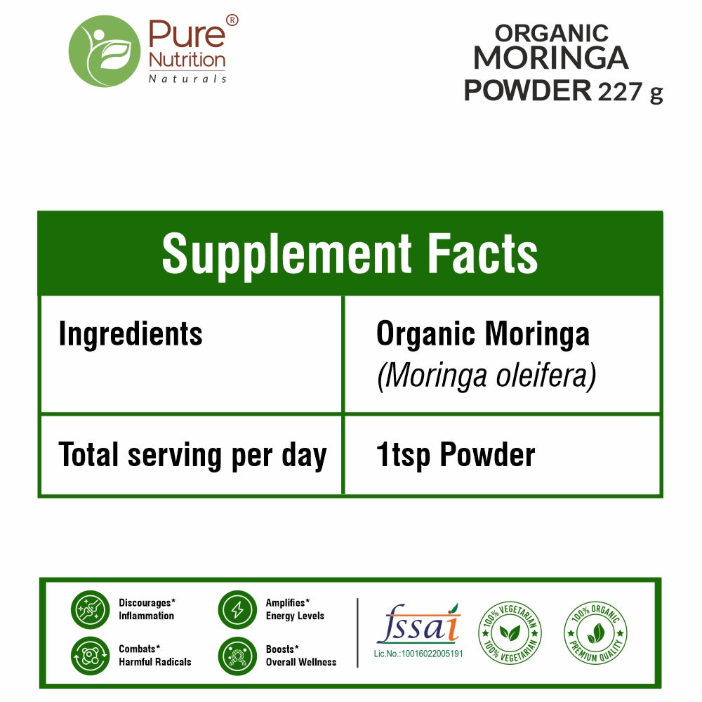 Organic Moringa Powder 227g