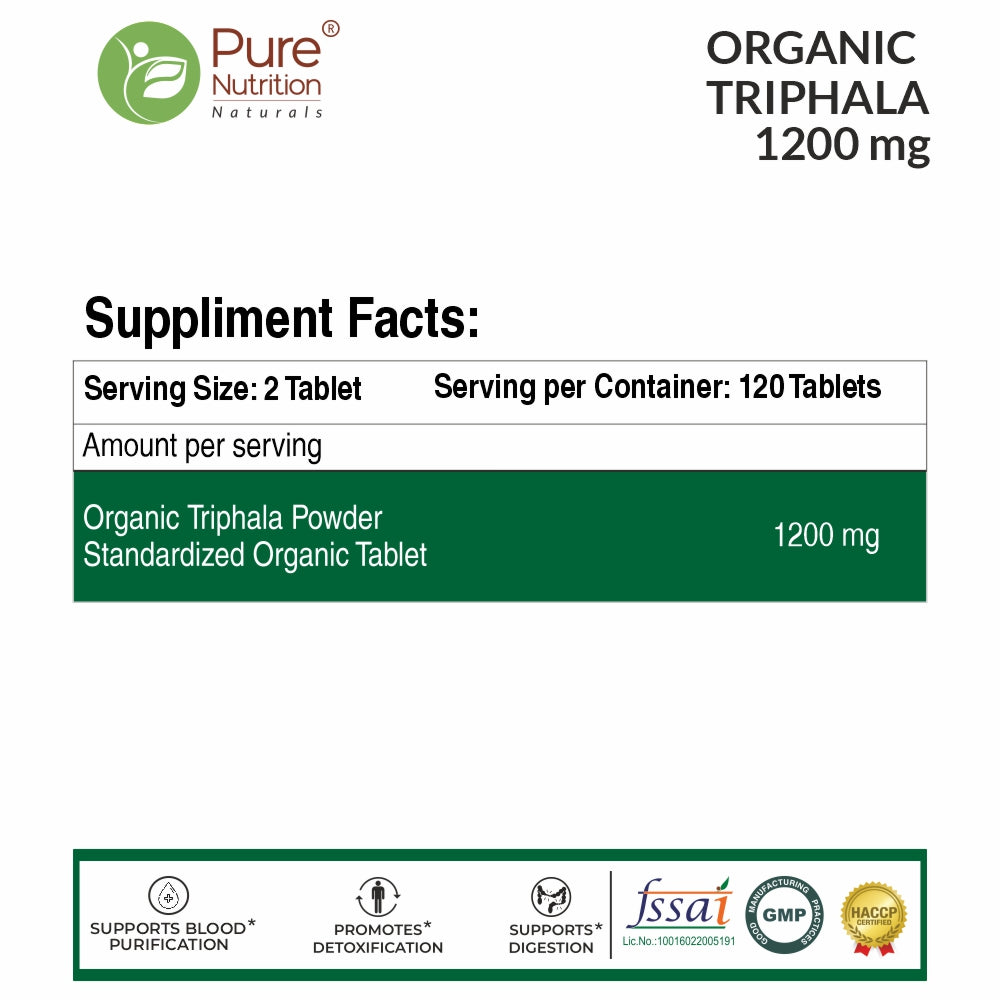Pure Nutrition Organic Triphala