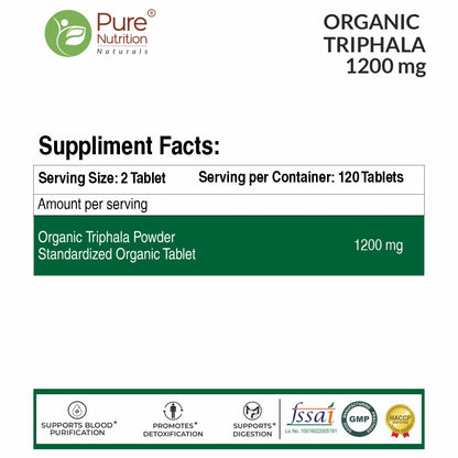 Pure Nutrition Organic Triphala