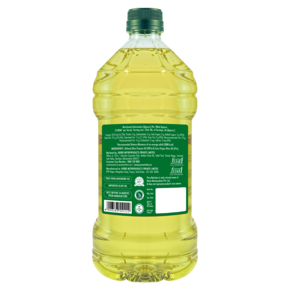 Pure Nutrition Pomace Olive Oil, 2litre