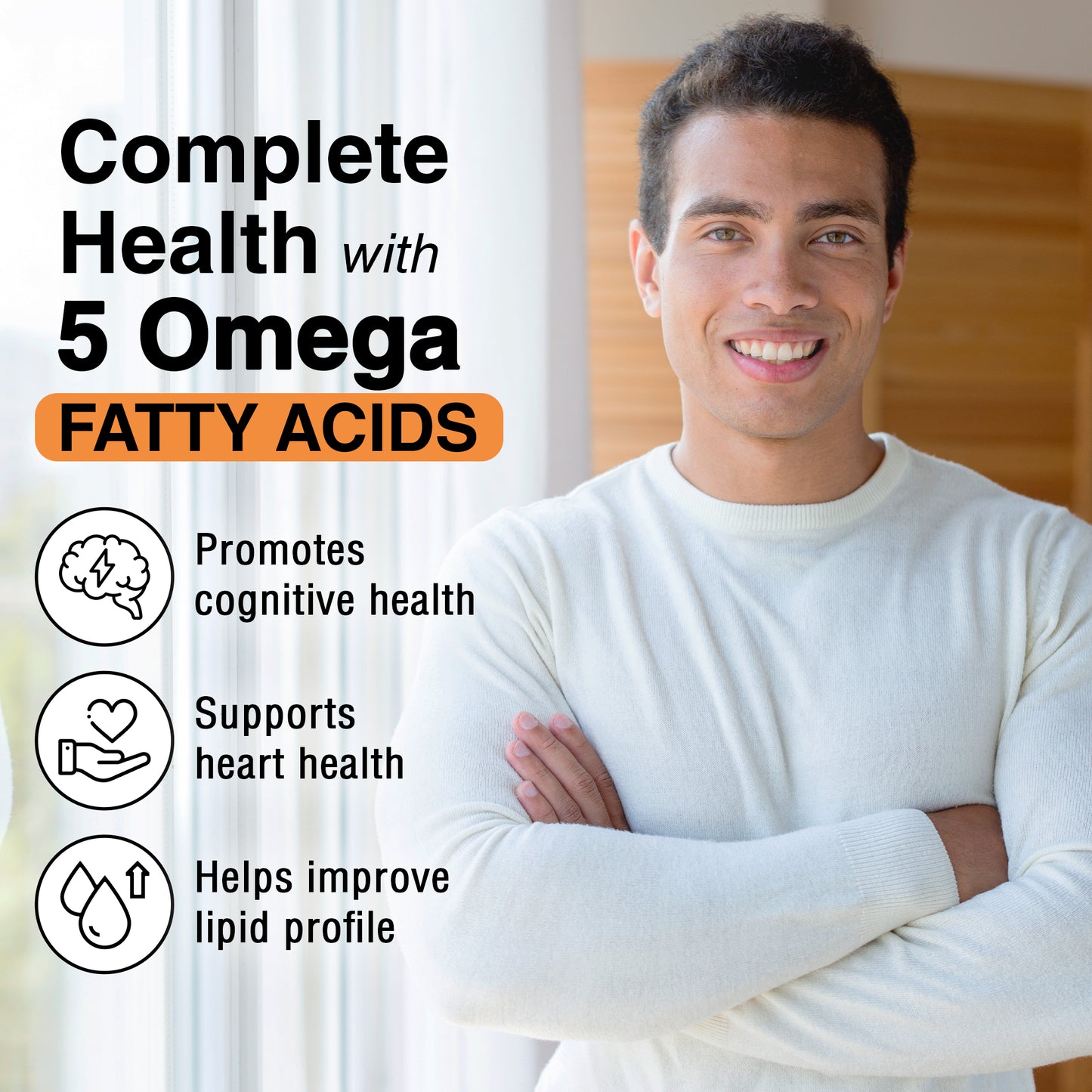 Omega 3-5-6-7-9 Supplements – With Seabuckthorn & Flaxseed Oil | 30 Softgels