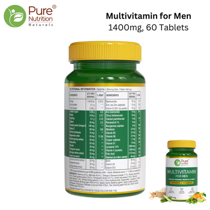 Complete Family Daily Wellness Combo: Multivitamins for Men & Women, Iron Folic Acid, Calcium Magnesium Zinc, Vitamin C, Kids Multivitamin Gummies - 60 Tablets/ 30x2 Gummies  for Optimal Health and Vitality