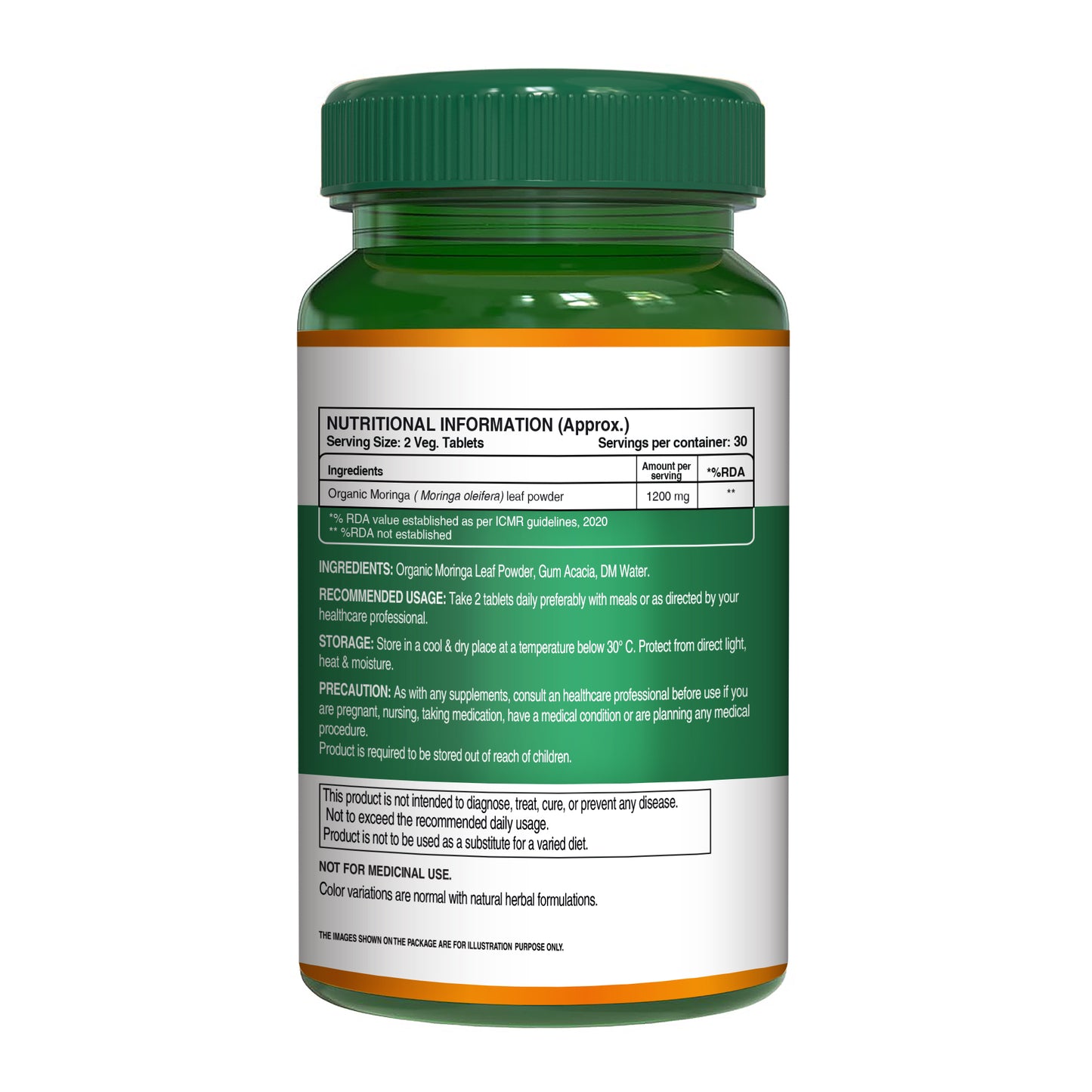 Pure Nutrition Organic Moringa 