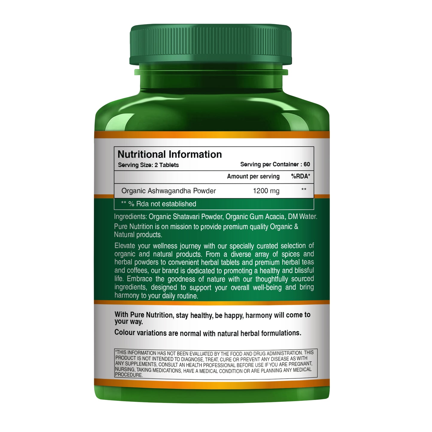 Organic Shatavari - 120 Tablets | Boosts Immunity, Digestion, and Supports Women's Hormonal and Reproductive Health