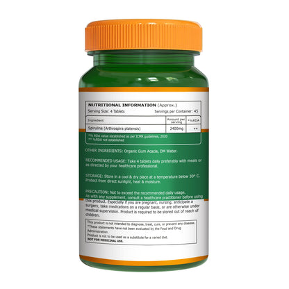 Spirulina Vegetarian Tablets – 180 Tablets