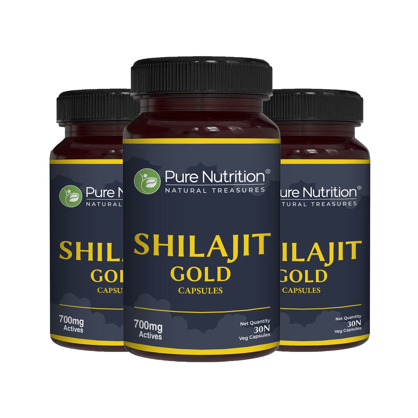 Shilajit Gold with Gokhru, Ashwagandha, Safed Musali, and Shatavari -Capsules | Supports Vitality and Wellness