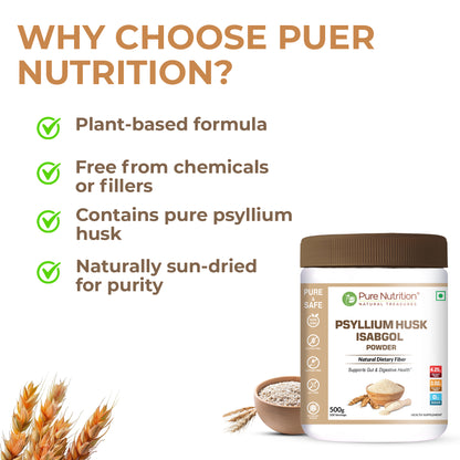 Pure Nutrition Psyllium Husk Isabgol Powder 