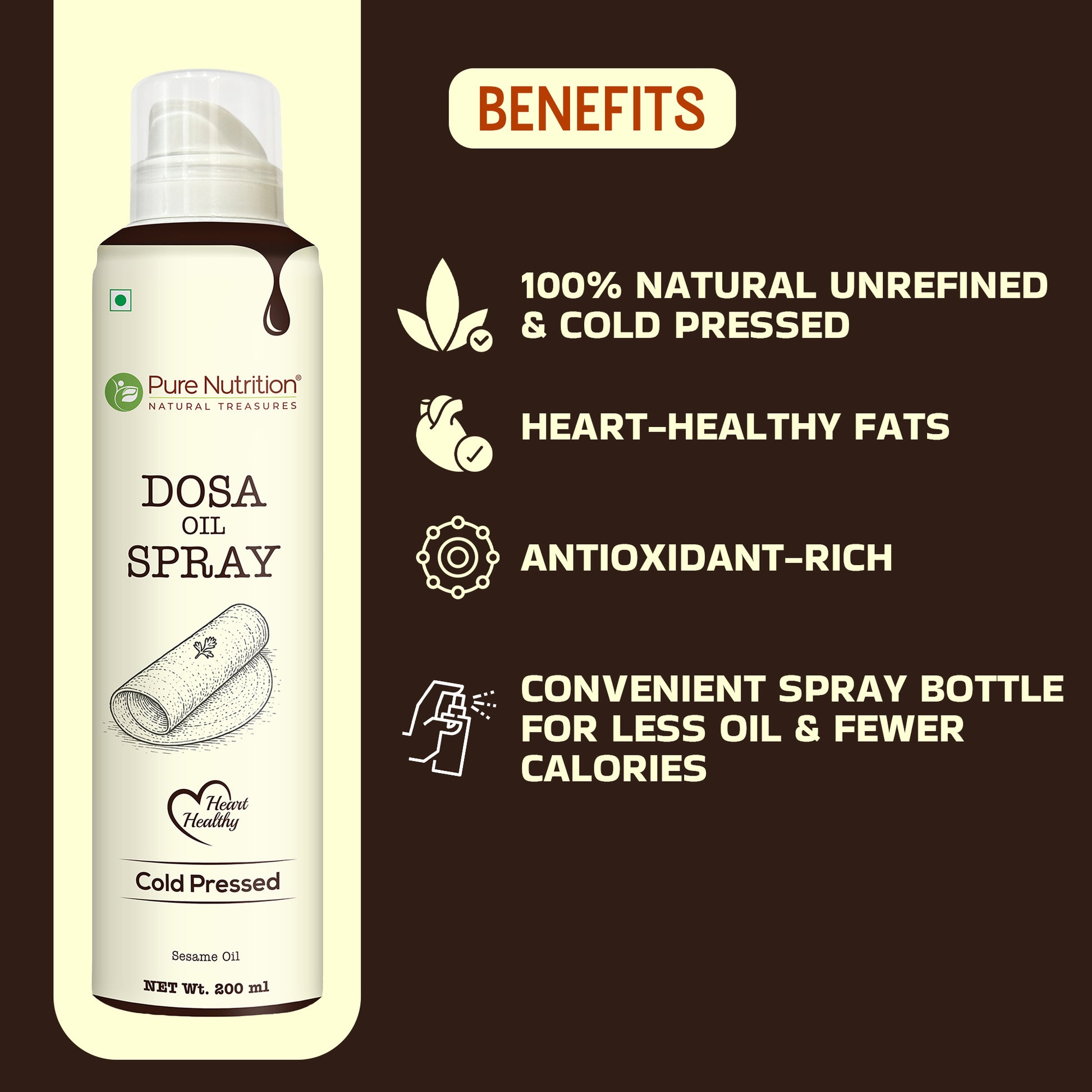 Dosa oil spray bottle 