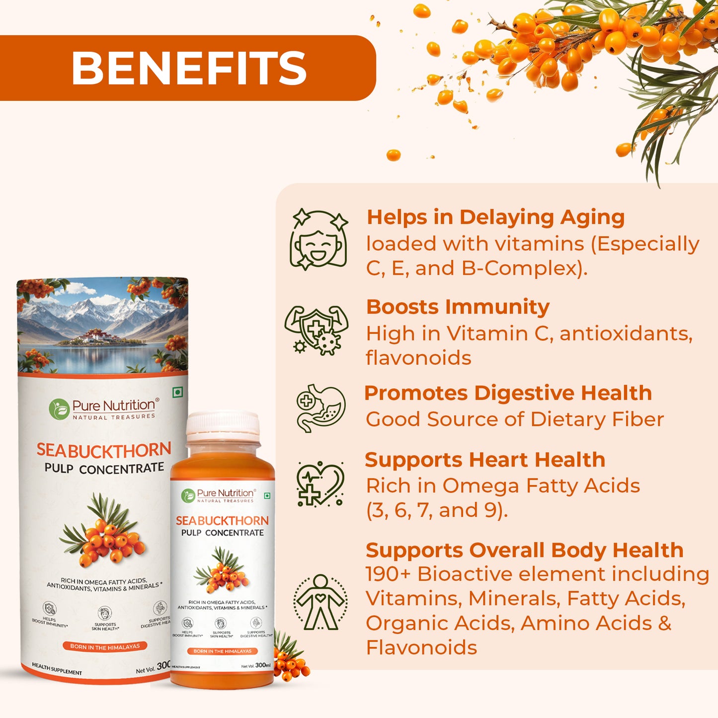 Seabuckthorn pulp concentrate