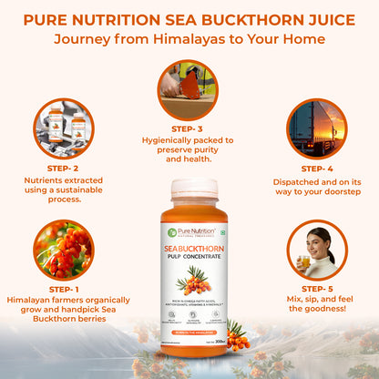 Sea Buckthorn Pulp Concentrate  300ml | Skin, Immunity & Omega Fatty Acids
