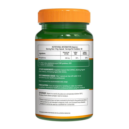 Phosphorus 600 mg Veg Capsules