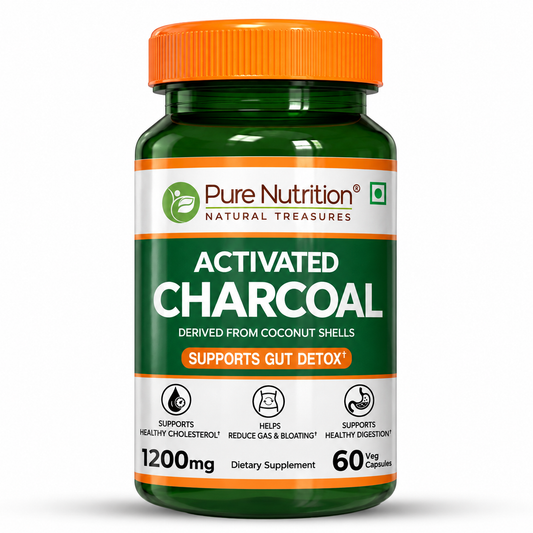 Activated Charcoal 1200mg | Coconut Shell Derived | Gut & Detox Support