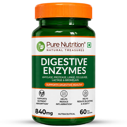 Digestive Enzymes with Bromelain Plant-Based | Probiotics & Herbs | 60 Caps | 120 Caps