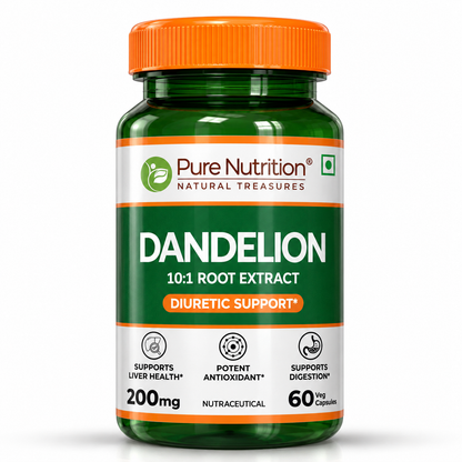 Dandelion Root Extract 200mg Liver, Digestion & Antioxidant Support | Veg Caps