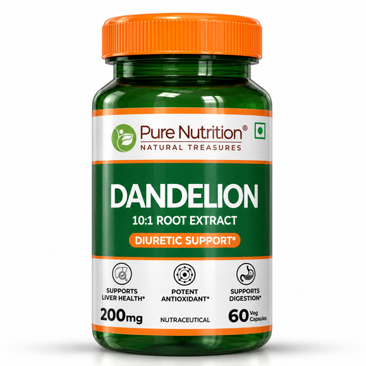 Dandelion Root Extract 200mg Liver, Digestion & Antioxidant Support | Veg Caps