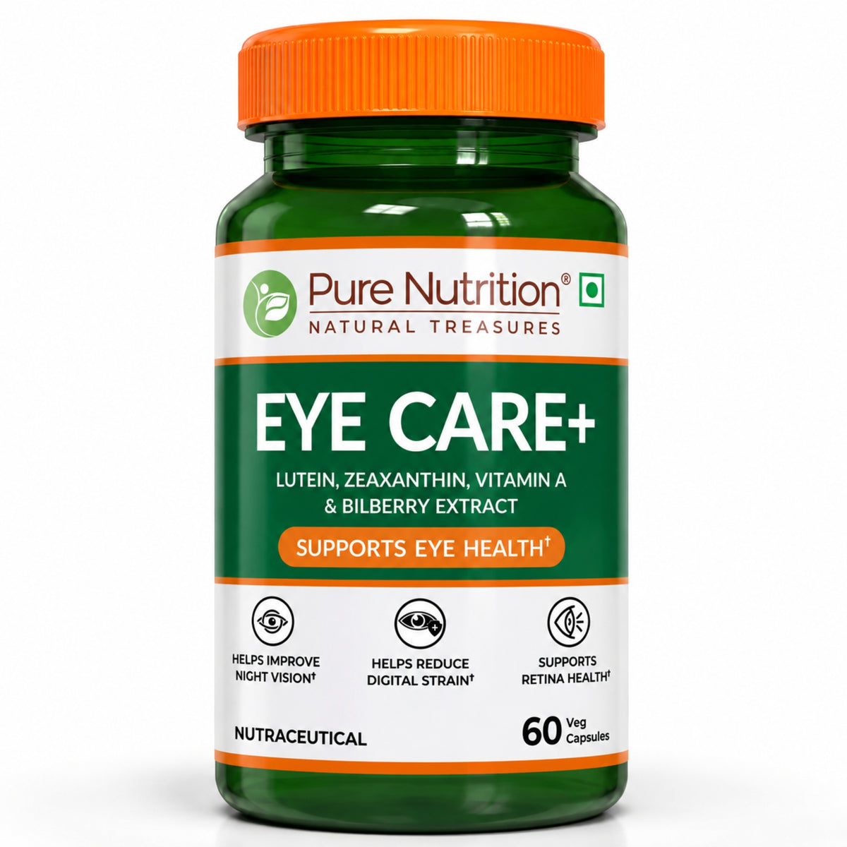 Eye Care+ Lutein, Zeaxanthin, Vitamin A & Bilberry for Eye Health