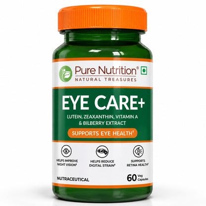 Eye Care+ Lutein, Zeaxanthin, Vitamin A & Bilberry for Eye Health