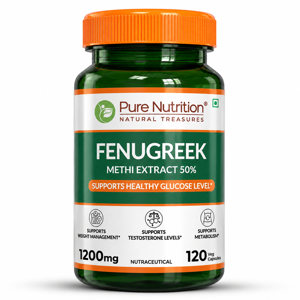 Fenugreek Seed Extract 1200mg Blood Sugar, Metabolism & Wellness | 120 Tablets