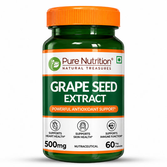 Grape Seed Extract 500mg  95% Polyphenols | Antioxidant & Vascular Health