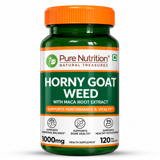 Horny Goat Weed with Maca Root  120 Veg Tablets | Vitality & Stamina