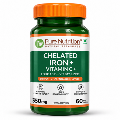 Iron with Folic Acid 60 Tablets | Supports Haemoglobin Production