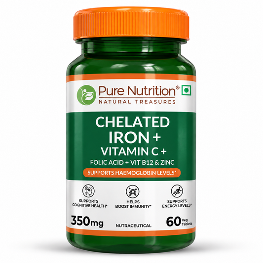 Iron with Folic Acid 60 Tablets | Supports Haemoglobin Production